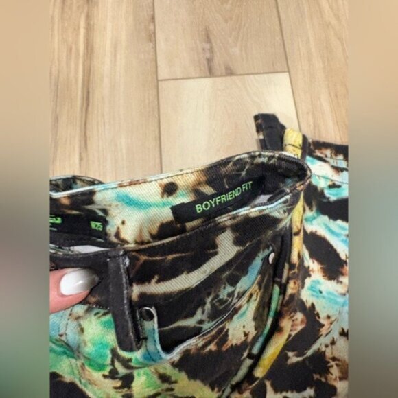 Jaded London Multicolor Tie-Dye Boyfriend Fit Jeans - Picture 11 of 12